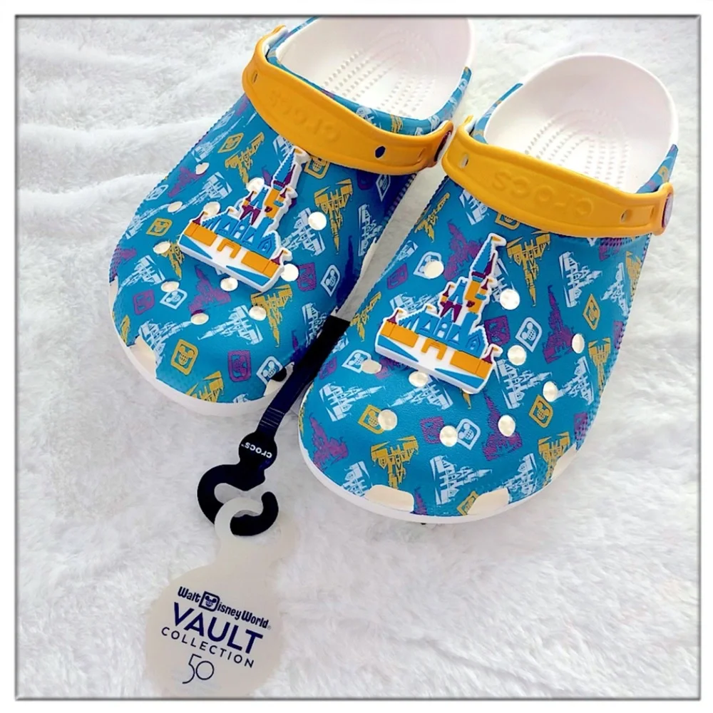 Walt Disney World Vault Collection 50 Castle Crocs NWT - Picture 1 of 5